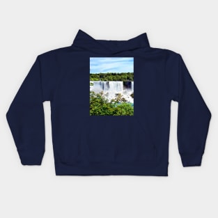 Niagara Falls NY - American Falls and Bridal Veil Falls Kids Hoodie